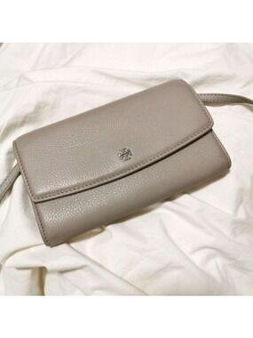 Tory Burch Wallet On Chain Shoulder Bag Clutch Gray